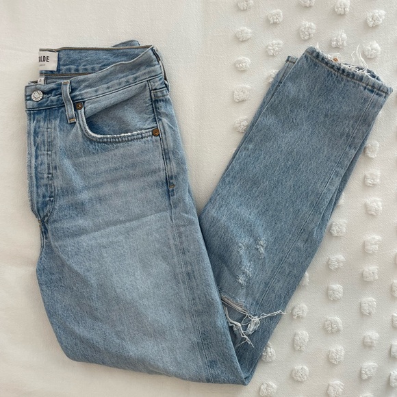 AGOLDE Riley High Rise Straight Jean - Picture 3 of 5